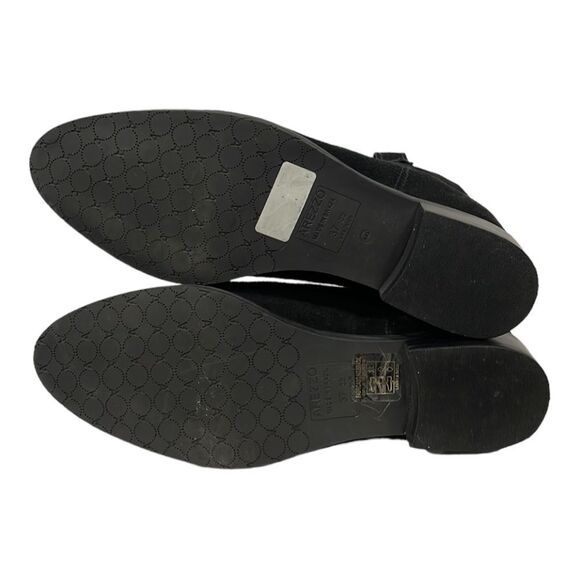 Arezzo Women Genuine Suede Made In Brazil Boots Booties Sz 39‎ US 8.5 Black - Picture 8 of 11